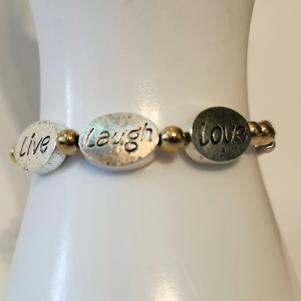 Live Love Laugh Charm Bracelet
